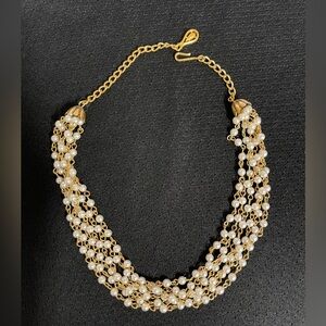 Coro Gold Pearl Necklace